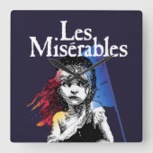 LES MISÉRABLES スクエア壁時計 (正面)