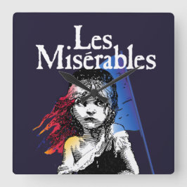 LES MISÉRABLES スクエア壁時計