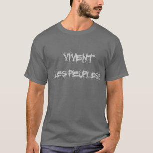 Les Miserables Feuilly "Vivent Les Peuples"のワイシャツ Tシャツ