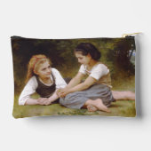 Les Noisette：ハゼルナッツを集める若い女の子 アクセサリーポーチ (裏面)