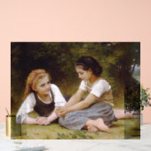 Les Noisette：ハゼルナッツを集める若い女の子 アクリルサイン (ウェディング)