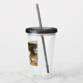 Les Noisette：ハゼルナッツを集める若い女の子 アクリルタンブラー (左)