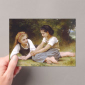 Les Noisette:ハゼルナッツを集める若い女の子 アクリル招待状 (インサイチュ (ポータブル))