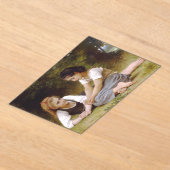 Les Noisette:ハゼルナッツを集める若い女の子 アクリル招待状 (レイダウン)