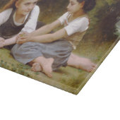 Les Noisette:ハゼルナッツを集める若い女の子 カッティングボード (角)