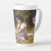 Les Noisette:ハゼルナッツを集める若い女の子 カフェラテマグ (右アングル)