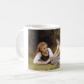 Les Noisette:ハゼルナッツを集める若い女の子 コーヒーマグカップ (正面左)