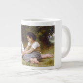 Les Noisette：ハゼルナッツを集める若い女の子 ジャンボコーヒーマグカップ (正面右)