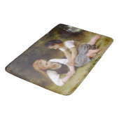 Les Noisette：ハゼルナッツを集める若い女の子 バスマット (アングル)