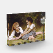 Les Noisette：ハゼルナッツを集める若い女の子 フォトブロック (左)