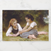 Les Noisette：ハゼルナッツを集める若い女の子 フードラベル (シングルラベル)