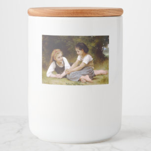 Les Noisette：ハゼルナッツを集める若い女の子 フードラベル