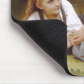 Les Noisette：ハゼルナッツを集める若い女の子 マウスパッド (コーナー)