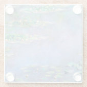 Les Nympheasのスイレン ガラスコースター (裏面)