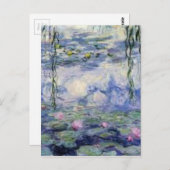 Les Nympheas de Claude Monet (Water Lilly) ポストカード (正面/裏面)