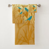 Les oiseaux bleus バスタオルセット (インサイチュ)