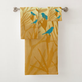 Les oiseaux bleus バスタオルセット