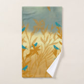 Les oiseaux bleus バスタオルセット (ハンドタオル)