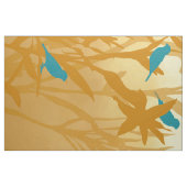 Les oiseaux bleus ファブリック (ファットクウォーター)