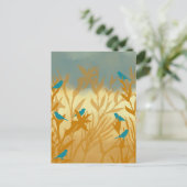 Les oiseaux bleus ポストカード (スタンド正面)