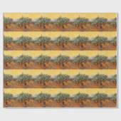 Les oliviers de Vincent Van Gogh (Olives trees) ラッピングペーパー (フラット)
