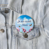 les papillons.png, Je suis sourde Merci 缶バッジ (インサイチュ)