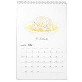 Les Pâtisseries Françaises  Calendar カレンダー (3月 2026)