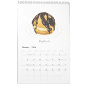 Les Pâtisseries Françaises  Calendar カレンダー (2月 2026)