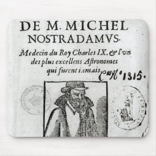 「Les Propheties de M.マイケルへのFrontispiece マウスパッド (正面)
