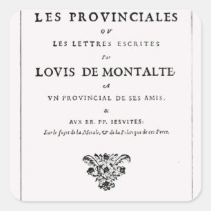 Les Provinciales' by Blaies Pascal スクエアシール