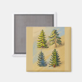 Les quatres variétés de sapins, botanique. マグネット (正面/裏面)