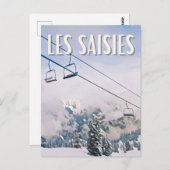 Les Saisies Station de ski ポストカード (正面/裏面)