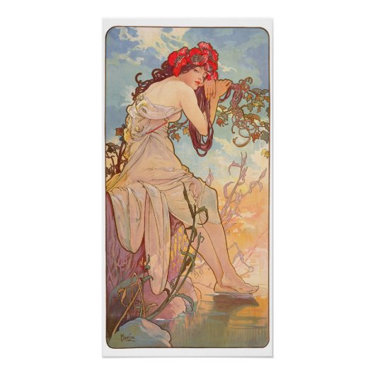 Les Saisons Lete - 1896 - アルフォンス・ミュシャ ポスター (正面)