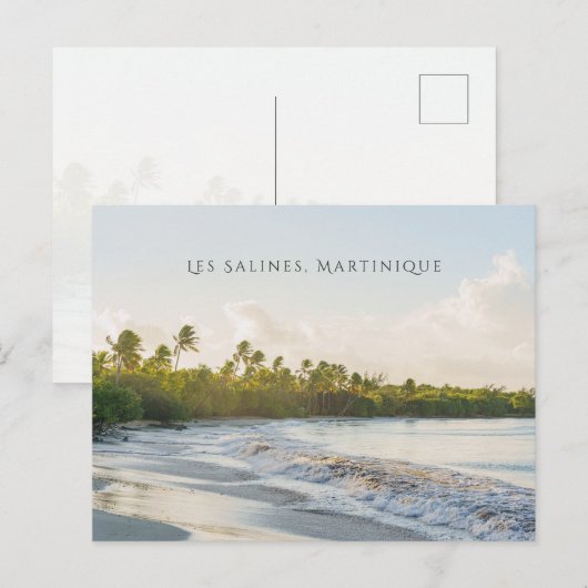 Les Salines beach Martinique Scenic travel ポストカード (正面/裏面)