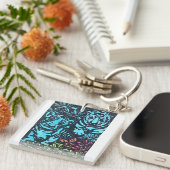 les tigre en couleur キーホルダー (正面右)