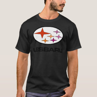 Lesbaru - Lesbian Car Logo Sticker Tシャツ