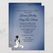 Lesbianエレガントの5.5結婚インチx 7.5インチ招待状 招待状 (正面/裏面)