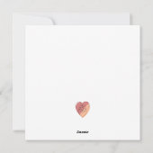 Lesbianカップルのオンラインアートハートとメッセージ シーズンカード (裏面)