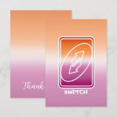 Lesbianフラグの切り替えスタイルサンキューカード サンキューカード (正面/裏面)