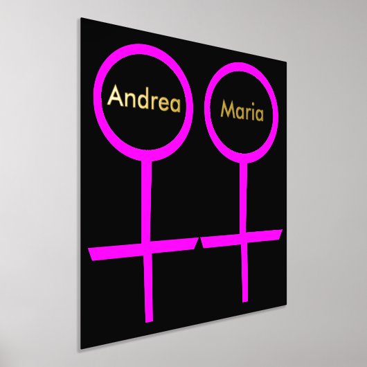 Lesbian愛好家のカスタマイズ 箔ポスター (レイダウン)