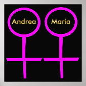 Lesbian愛好家のカスタマイズ 箔ポスター (正面)