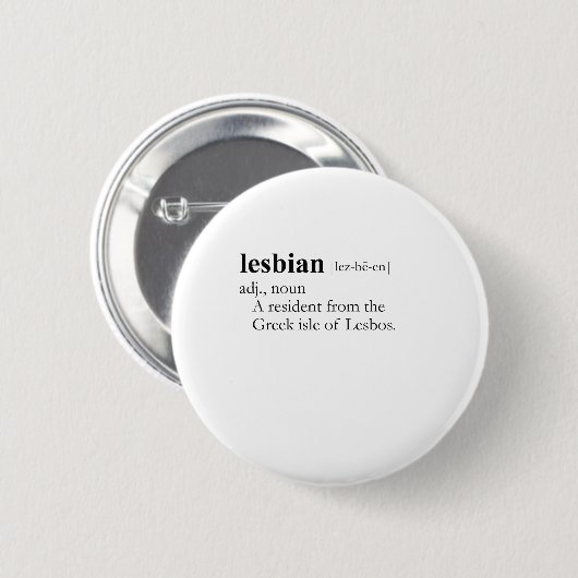 LESBIAN (定義) 缶バッジ (正面&裏面)