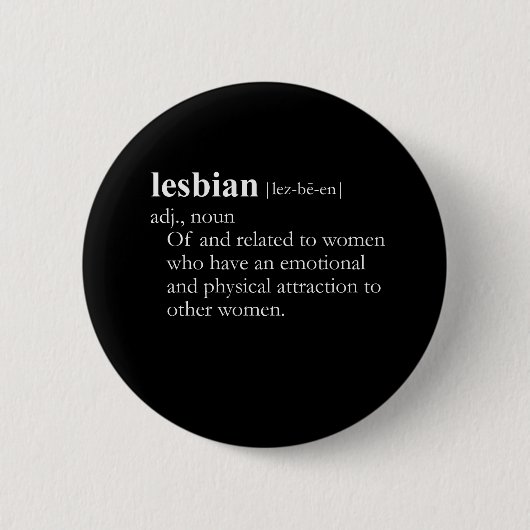 LESBIAN （定義） 缶バッジ (正面)