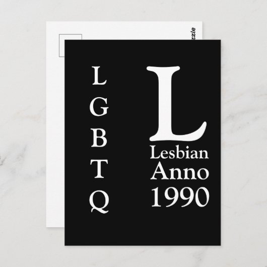 Lesbian Anno ???? | Lesbian Pride ポストカード (正面/裏面)