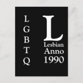 Lesbian Anno ???? | Lesbian Pride ポストカード (正面)