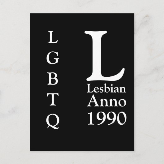 Lesbian Anno ???? | Lesbian Pride   ポストカード (正面)