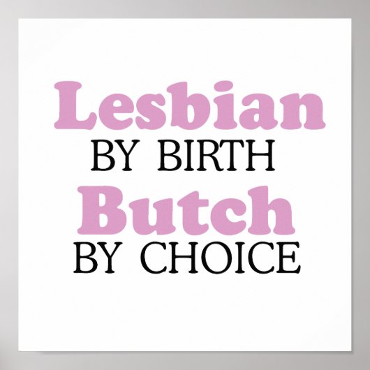 Lesbian by誕生Butch by choice .png ポスター (正面)