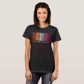 Lesbian Capricorn Barcode Gay Pride Flag Zodiac Si Tシャツ (正面フル)