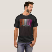 Lesbian Capricorn Barcode Gay Pride Flag Zodiac Si Tシャツ (正面フル)