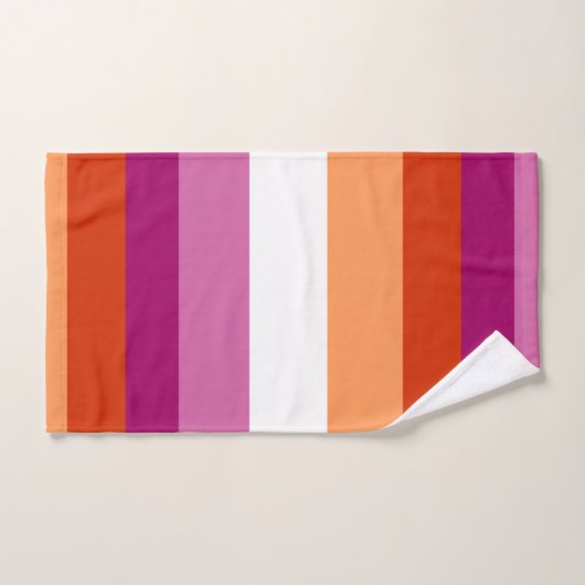 Lesbian Flag ハンドタオル (ハンドタオル)